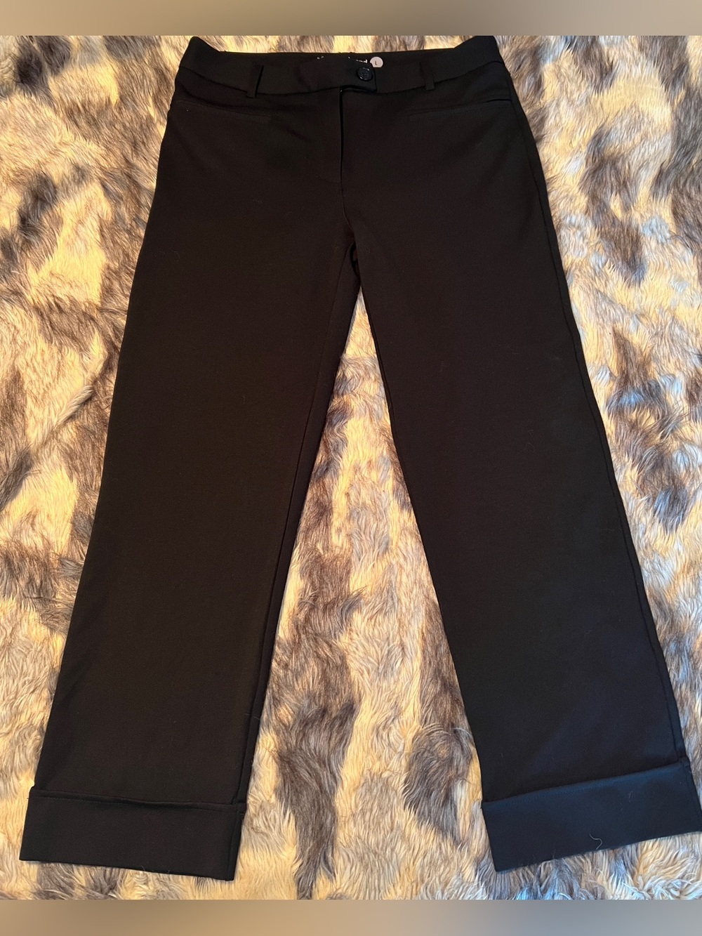 Betabrand NWOT Yoga Dress Ladies Black Minimalist Pants Size Large